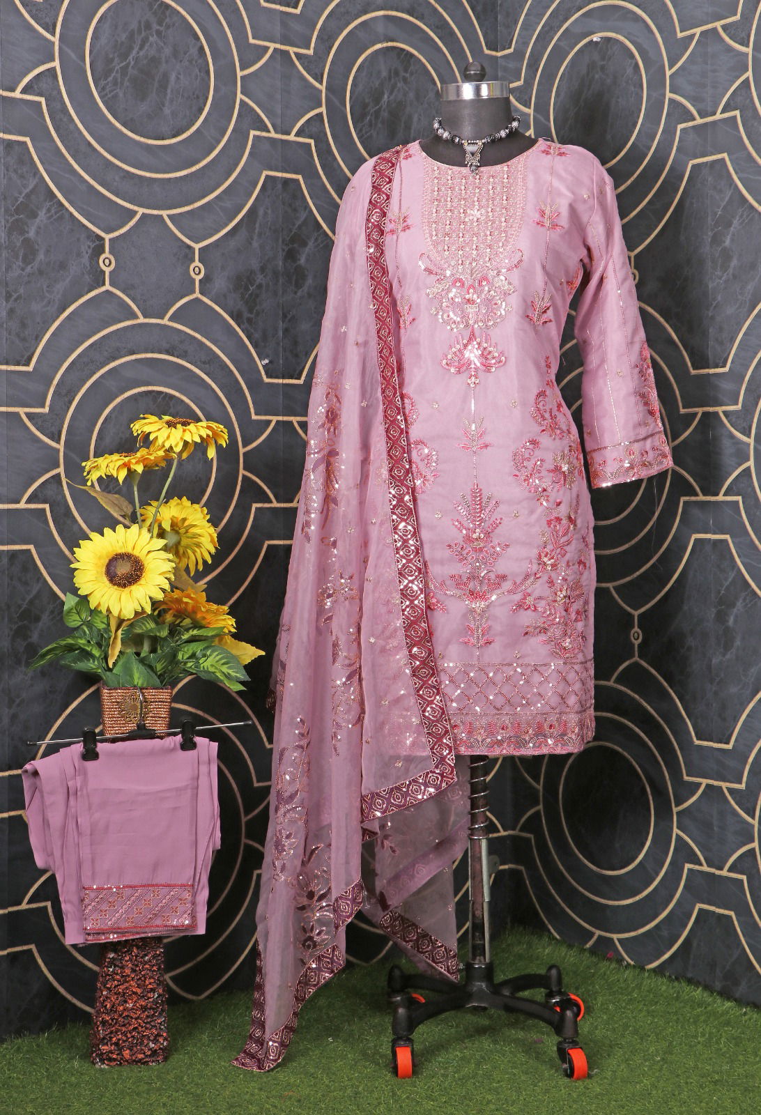 Ajraa P106A TO P106C Heavy Readymade Suits Catalog